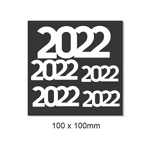 2022 100 x 100mm, min buy 5