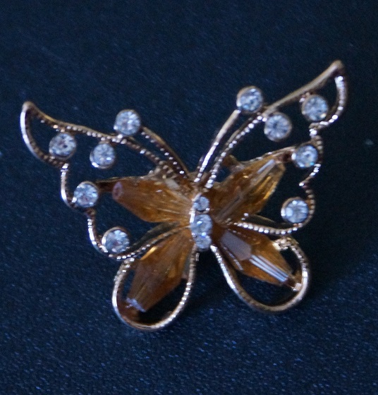diamante butterfly each approx 1.5 cm square