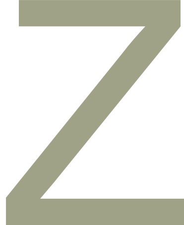 Arial 40mm Letter - Z