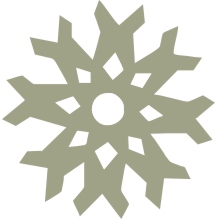 Snow flake  pack of 10.   Each Snow Flake is 19mm x 20mm