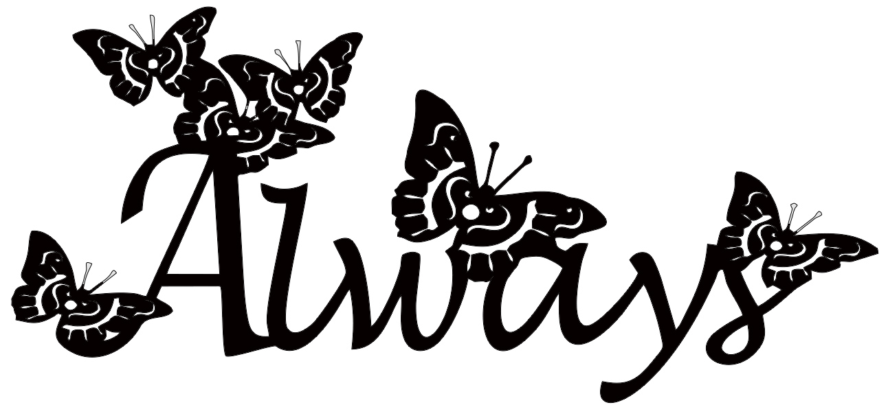 Always butterflies 110 x 50 single packaged