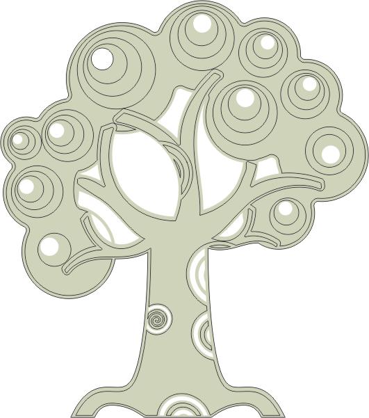 Tree with Swirls (Small) flourish  min buy 3