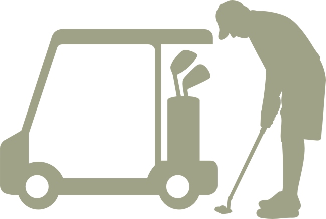 Golf Set golf cart,gold clubs Pkt2 99mm x 83mm, 100mm x 51mm