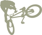 BMX bike with rider  Bicycle