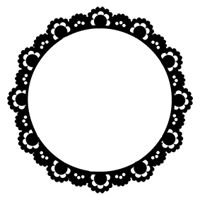 Vintage lace frame 10 inch or 200mm