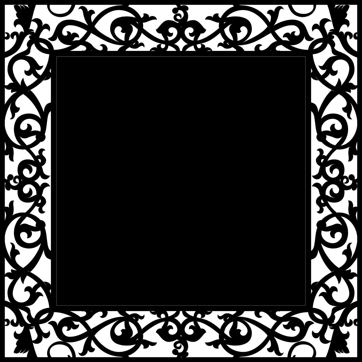12 x 12 Wrought Iron 3 Frame sold individually
